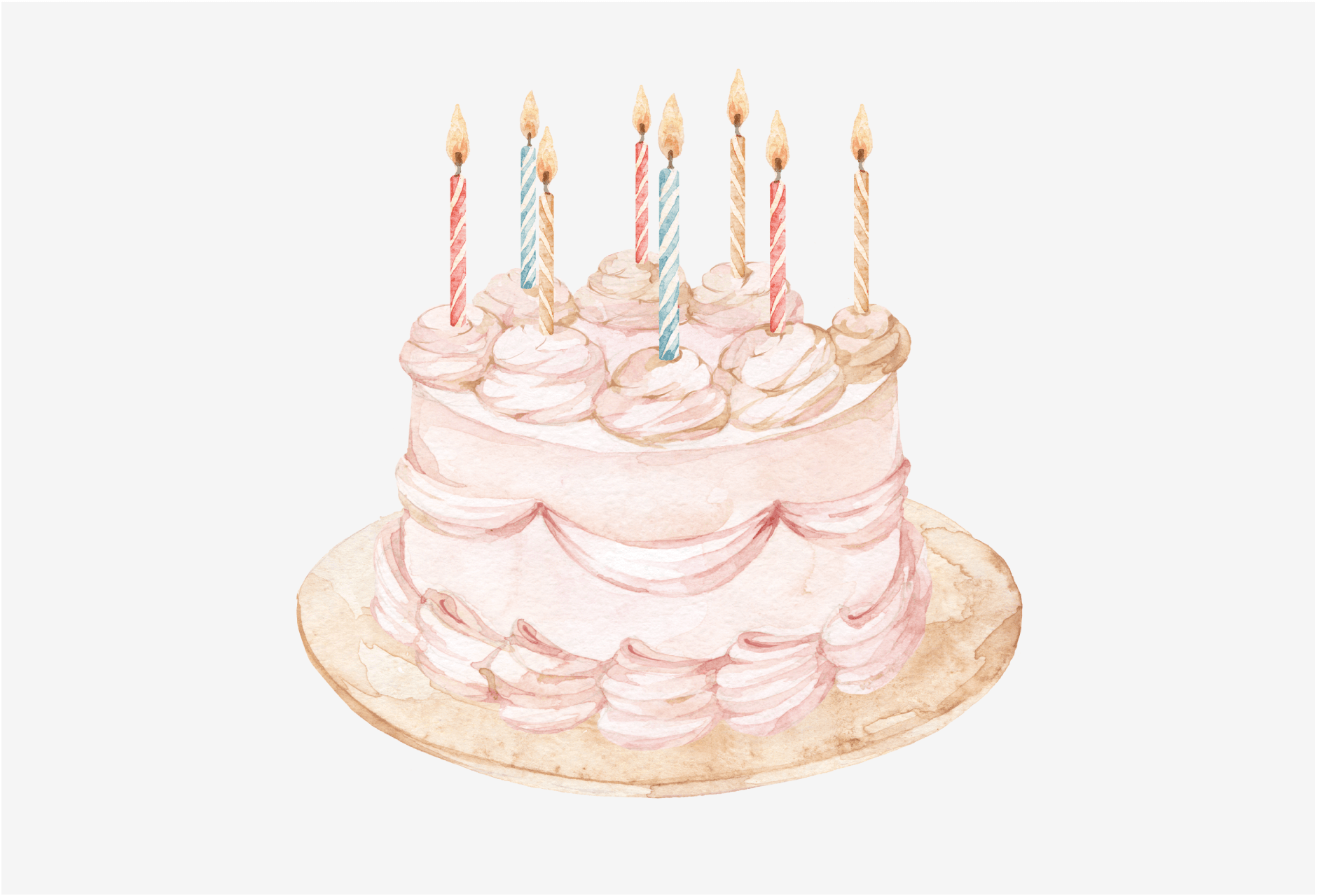 Watercolor Cake