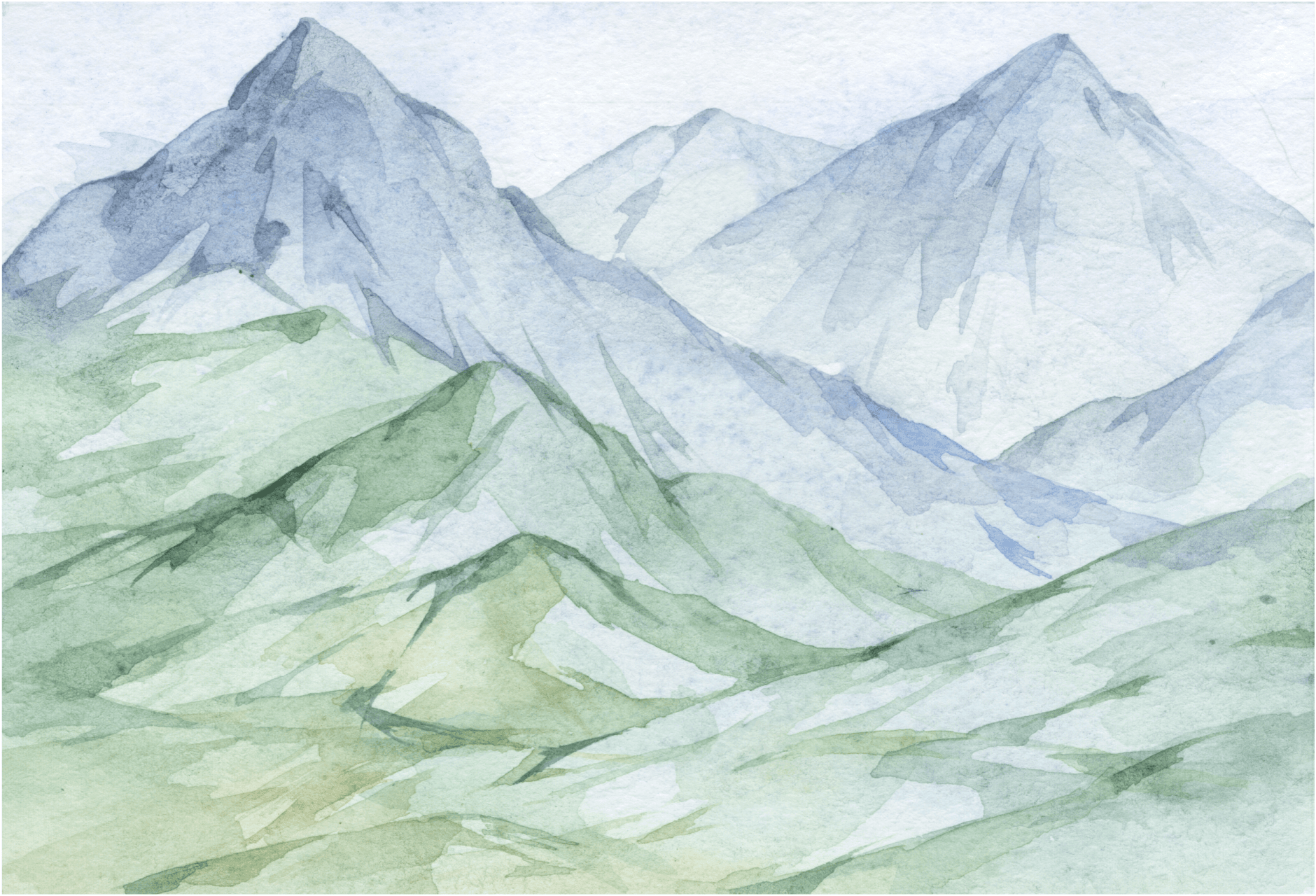 Watercolor Mountains